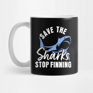 Save The Sharks Stop Finning Mug